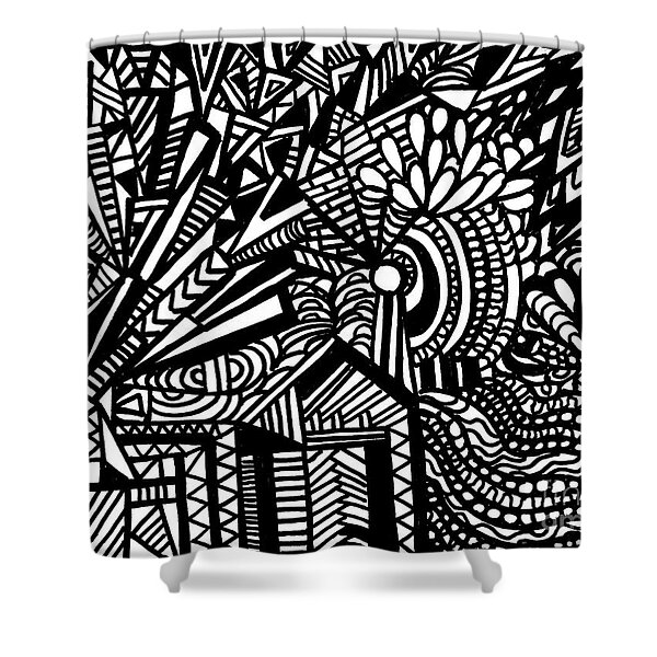 Tilting At Windmills Shower Curtain by WBK