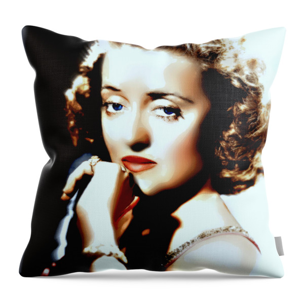 Beautiful Bette Throw Pillow by Wbk