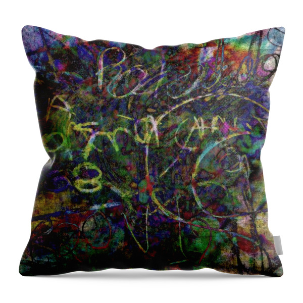 A Ball Of Confusion Throw Pillow by WBK
