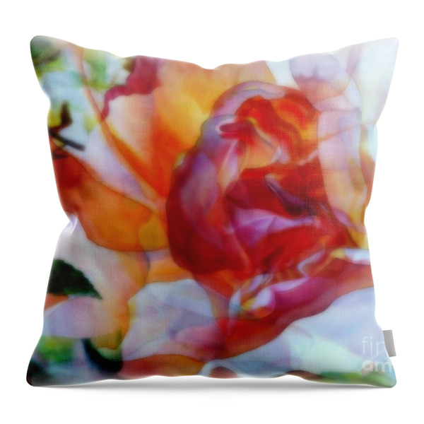 A Floral Illusion Throw Pillow by Wbk