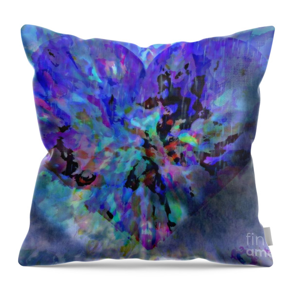 A Heart In the Clouds Throw Pillow by WBK