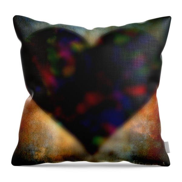 A Heart Of Steel Throw Pillow by WBK