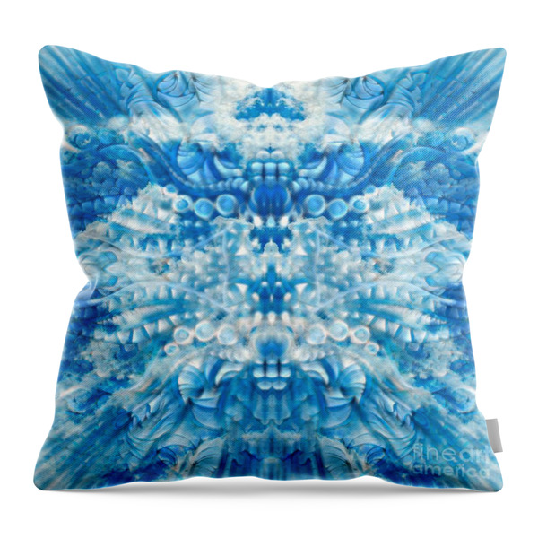 A New Wind Abstract Redux Throw Pillow by Wbk