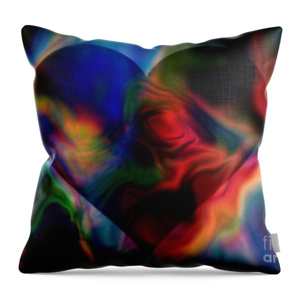 A Passionate Heart Throw Pillow by WBK