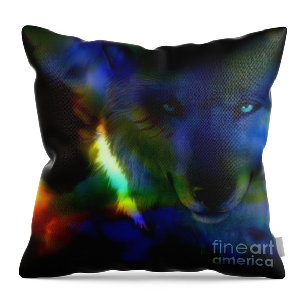 Aglow In the Night Throw Pillow by WBK