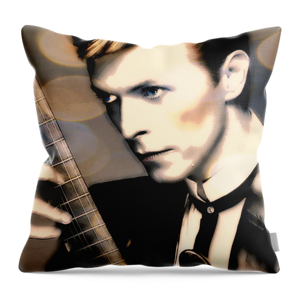 Bowie Throw Pillow by Wbk
