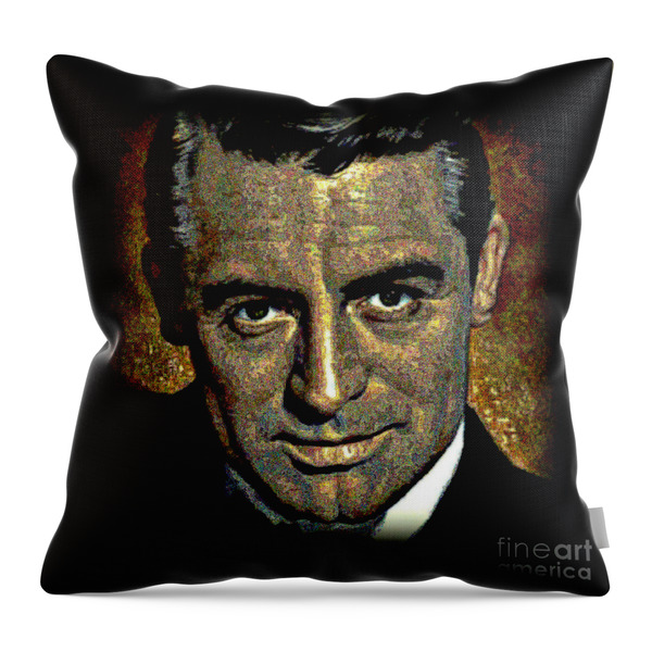 Cary Grant Throw Pillow by WBK