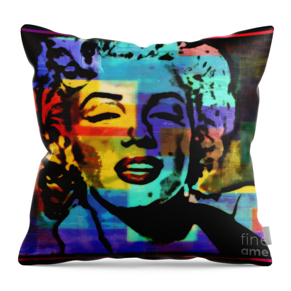 Iconic Marilyn Throw Pillow by WBK