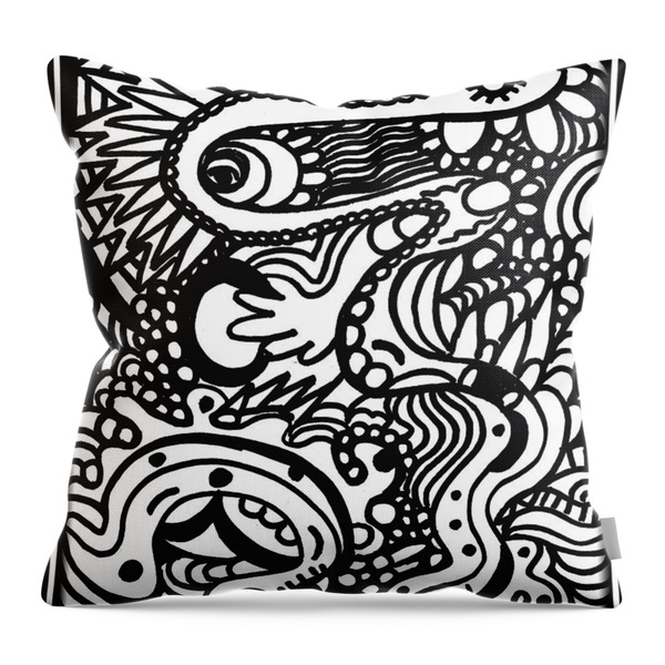Just My Imagination Throw Pillow by WBK