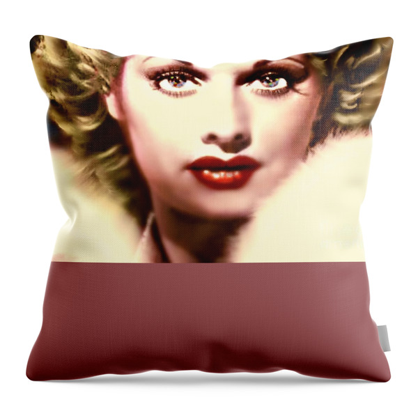 Lucille Golden Years Throw Pillow by WBK
