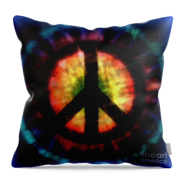 Peace #23 Throw Pillow by WBK