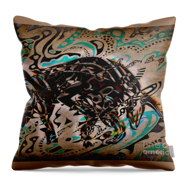 Taurus Throw Pillow by WBK