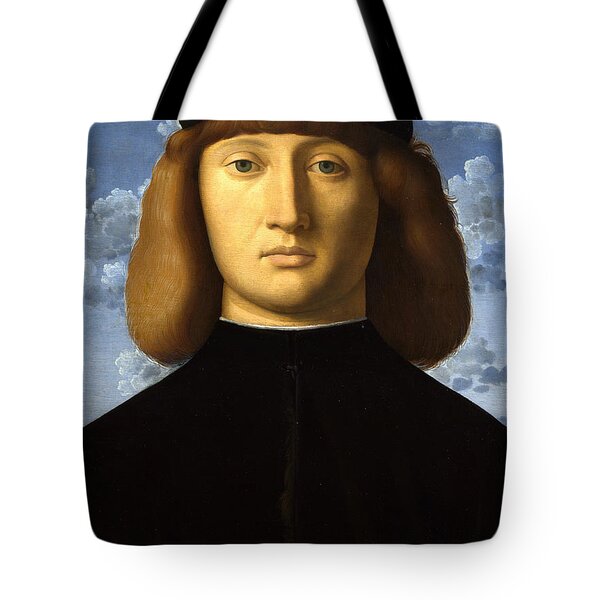 Portrait Of A Young Man Tote Bag by <b>Vincenzo Catena</b> - portrait-of-a-young-man-vincenzo-catena