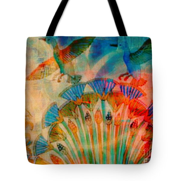 A Gathering Of Birds Tote Bag by WBK