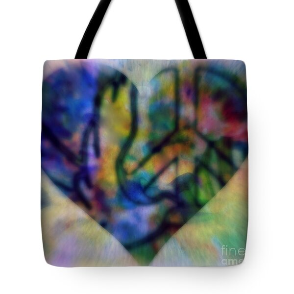 A Heart For Peace Tote Bag by WBK