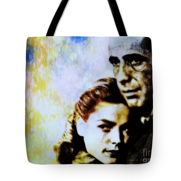 Bogie and Bacall Tote Bag by WBK