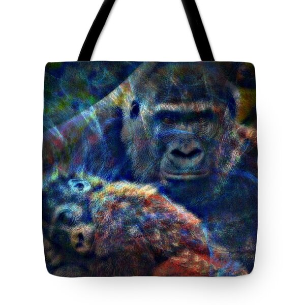 Gorillas In The Mist Tote Bag by WBK