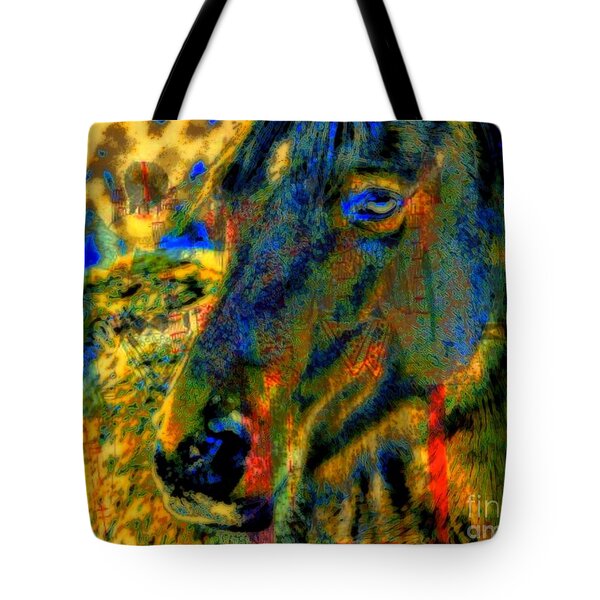 Mustang, A Tribute to Hidalgo Tote Bag by WBK