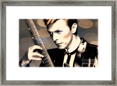 Bowie Framed Print by Wbk