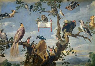 Frans Snyders Painting - Concert Of Birds by Frans Snyders
