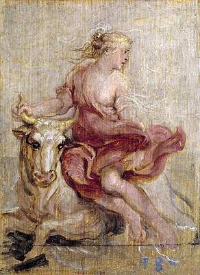 Europa Painting - The Rape Of Europa by Peter Paul Rubens
