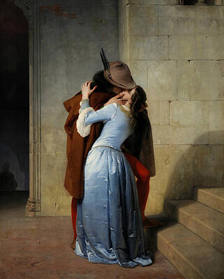 Kiss Painting - The Kiss by Francesco Hayez