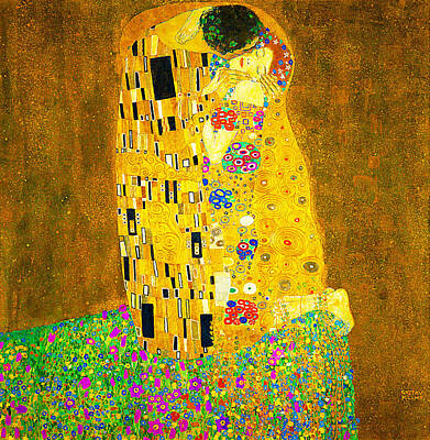 Kiss Painting - The Kiss by Gustav Klimt