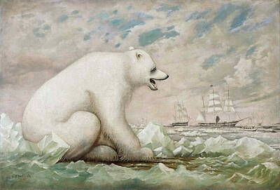 Bear Painting - Chilly Observation by Charles Sidney Raleigh