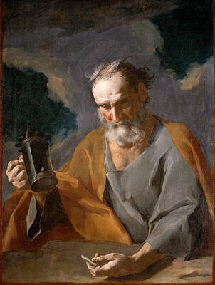 Giuseppe Antonio Petrini Painting - Diogenes by Giuseppe Antonio Petrini