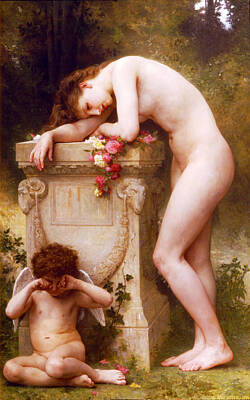 William-adolphe Bouguereau Painting - Elegy by William-Adolphe Bouguereau
