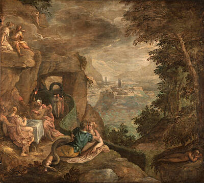 Paolo Fiammingo Painting - Landscape With A Scene Of Enchantment by Paolo Fiammingo