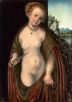 Lucretia Painting - Lucretia by Lucas Cranach the Elder