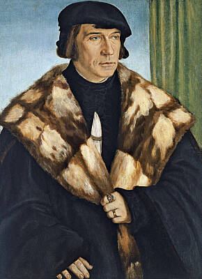Barthel Beham Painting - Portrait Of Ruprecht Stuepf by Barthel Beham