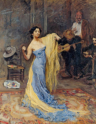 Max Slevogt Painting - Portrait Of The Dancer Anna Pawlowa by Max Slevogt
