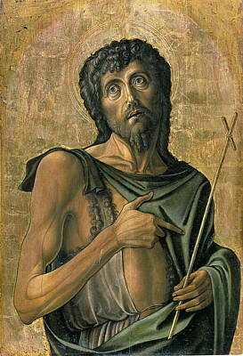 Alvise Vivarini Painting - Saint John The Baptist by Alvise Vivarini