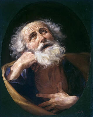 Guido Reni Painting - Saint Peter by Guido Reni