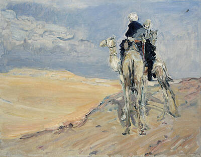 Max Slevogt Painting - Sandstorm In The Libyan Desert by Max Slevogt