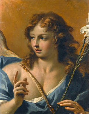 Angel Painting - The Angel Of The Annunciation by Sebastiano Ricci
