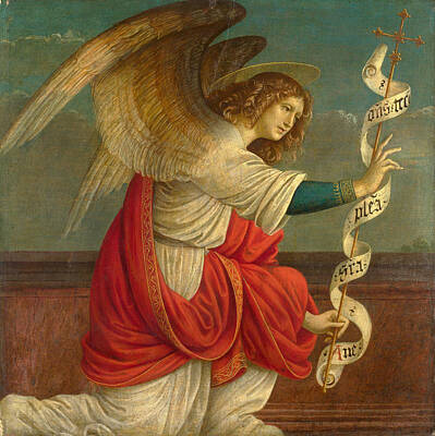 Angel Painting - The Annunciation. The Angel Gabriel by Gaudenzio Ferrari