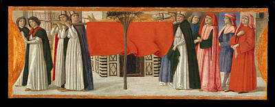 Davide Ghirlandaio Painting - The Burial Of Saint Zenobius by Davide Ghirlandaio