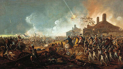 Napoleon Painting - The Duke Of Wellington At La Haye Sainte. The Battle Of Waterloo by William Sadler