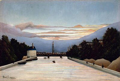 Paris Painting - The Eiffel Tower by Henri Rousseau