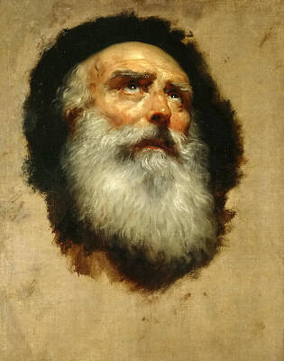 Anton Raphael Mengs Painting - The Head Of An Apostle by Anton Raphael Mengs