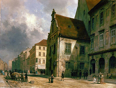 Carl Graeb Painting - The Old Berlin Town Hall With The Courtroom by Carl Graeb