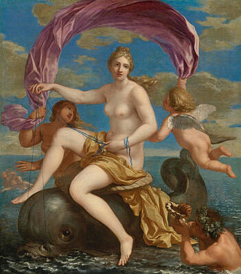 Galatea Painting - The Triumph Of Galatea by Charles Alphonse du Fresnoy