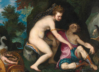 Adonis Painting - Venus And Adonis by Cigoli