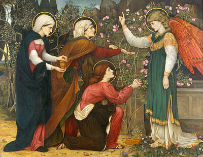Angel Painting - Why Seek Ye The Living Among The Dead by John Roddam Spencer Stanhope