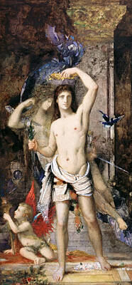 Death Drawing - Youth And Death by Gustave Moreau