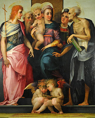  Painting - Altarpiece Of Santa Maria Nuova by Rosso Fiorentino