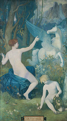 Pierre Puvis De Chavannes Painting - Fantasy by Pierre Puvis de Chavannes